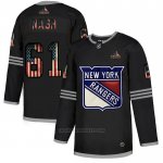 Camiseta Hockey New York Rangers Rick Nash 2020 USA Flag Negro Camiseta Hockey New York Rangers Rick Nash 2020 USA Flag Negro