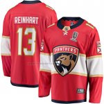 Camiseta Hockey Florida Panthers Sam Reinhart Primera 2024 Stanley Cup Champions Breakaway Rojo