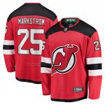 Camiseta Hockey New Jersey Devils Jacob Markstrom Primera Premier Breakaway Rojo