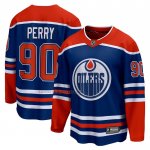 Camiseta Hockey Edmonton Oilers Corey Perry Primera Premier Breakaway Azul