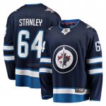 Camiseta Hockey Winnipeg Jets Logan Stanley Primera Premier Breakaway Azul