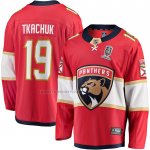 Camiseta Hockey Florida Panthers Matthew Tkachuk Primera 2024 Stanley Cup Champions Breakaway Rojo