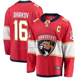 Camiseta Hockey Florida Panthers Aleksander Barkov Captain Patch Primera Breakaway Rojo