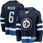 Camiseta Hockey Winnipeg Jets Colin Miller Primera Premier Breakaway Azul