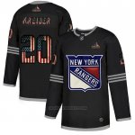 Camiseta Hockey New York Rangers Chris Kreider 2020 USA Flag Negro Camiseta Hockey New York Rangers Chris Kreider 2020 USA Flag Negro