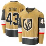 Camiseta Hockey Vegas Golden Knights Paul Cotter Premier Breakaway Oro