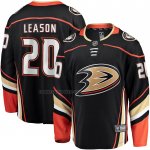 Camiseta Hockey Anaheim Ducks Brett Leason Primera Premier Breakaway Negro