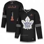 Camiseta Hockey Toronto Maple Leafs Johnny Bower 2020 USA Flag Negro Camiseta Hockey Toronto Maple Leafs Johnny Bower 2020 USA Flag Negro