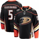 Camiseta Hockey Anaheim Ducks Urho Vaakanainen Primera Premier Breakaway Negro