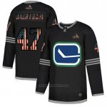 Camiseta Hockey Vancouver Canucks Sven Baertschi 2020 USA Flag Negro Camiseta Hockey Vancouver Canucks Sven Baertschi 2020 USA Flag Negro