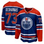 Camiseta Hockey Edmonton Oilers Vincent Desharnais Primera Premier Breakaway Azul