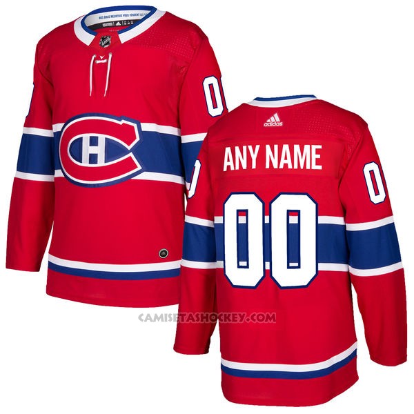 Camiseta Hockey Nino Montreal Canadiens Primera Personalizada Rojo baratas